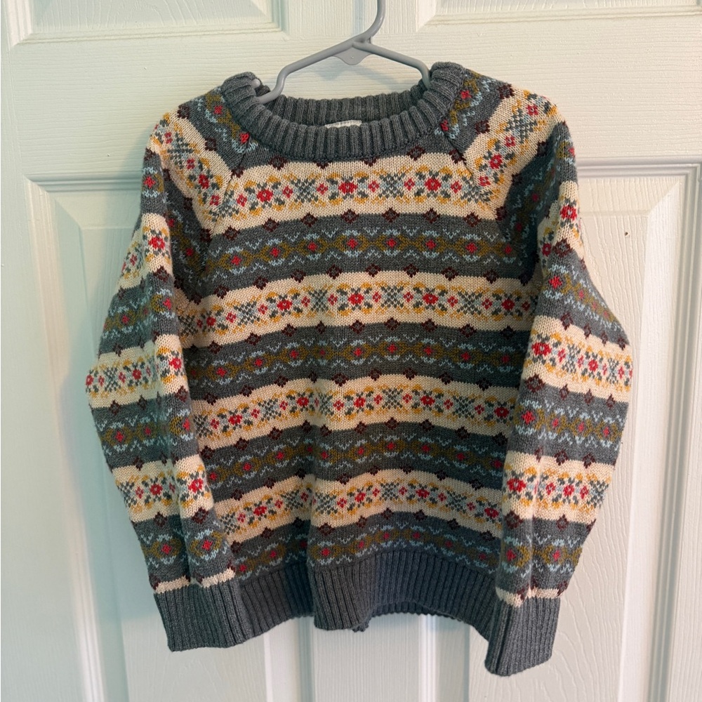 Hanna Andersson Boys 4T Holiday Sweater